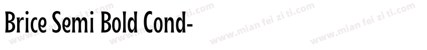 Brice Semi Bold Cond字体转换